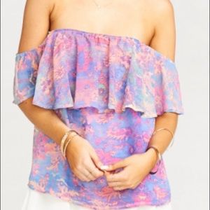 Show Me Your Mumu off the shoulder top